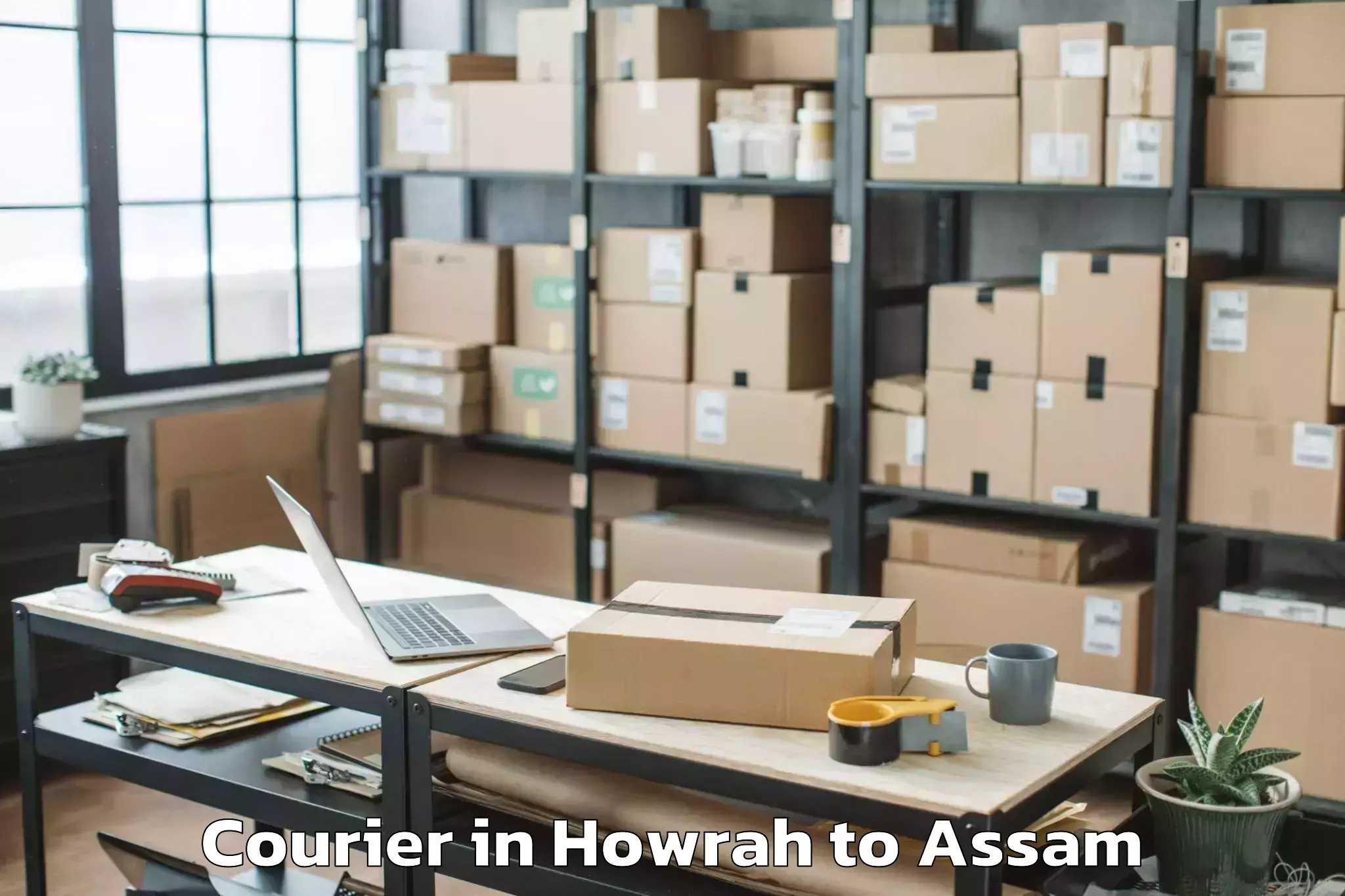 Reliable Howrah to Borjhar Airport Gau Courier